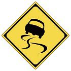 すべりやすいの標識(警戒標識)学科試験