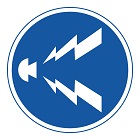 警笛鳴らせの標識(規制標識)140x140