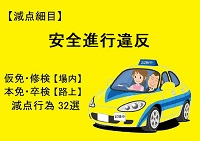 【安全進行違反】仮免・本免・修検・卒検で多い減点32選|ふくまるの自動車教習所200x141