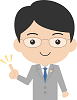 仮免・本免技能試験(修了検定・卒業検定)減点項目・男性イラスト